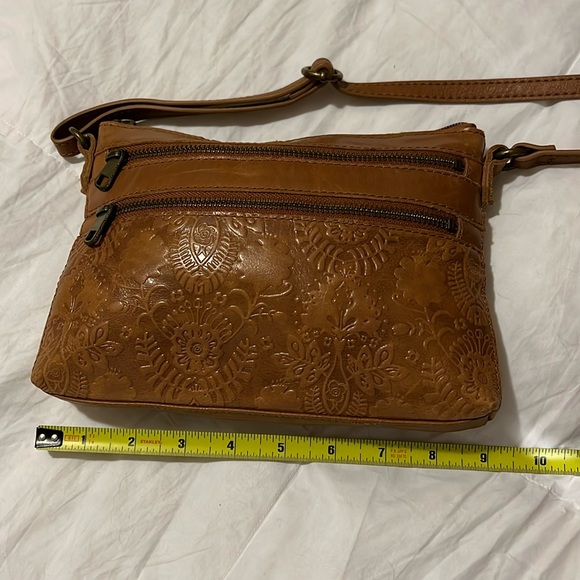 NWOTS - SAK TOBACCO FLORAL - EMBOSSED RESEDA CROSSBODY BAG - Picture 8 of 17